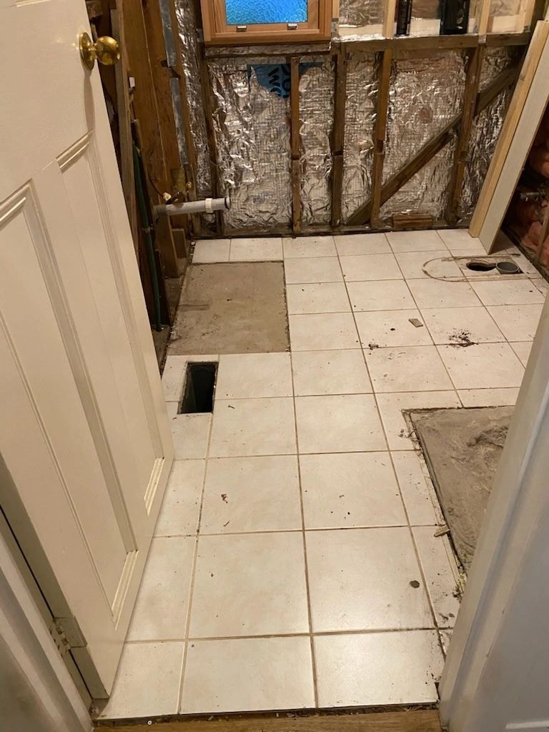 Kitchen renovation in progress