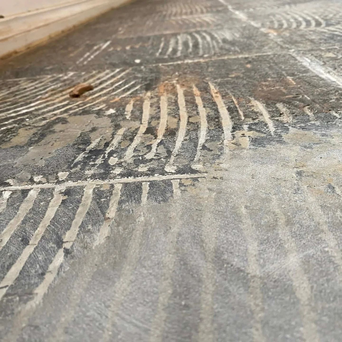 Flooring detail after removal